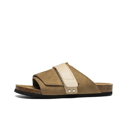 Dunnu Slide Slippers Men Yellow