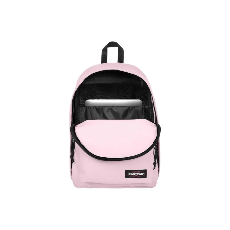 EASTPAK Leather Backpack Unisex Pink-3