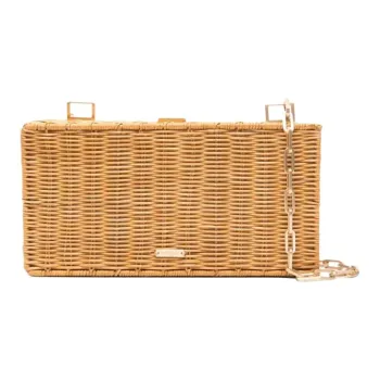 CULT GAIA Straw Shoulder Bag Women's Yellow