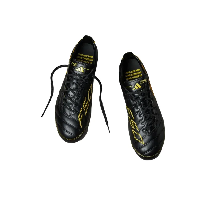 Adidas F50 Elite Leather 2010 Fg Remake Pack Black Yellow-2