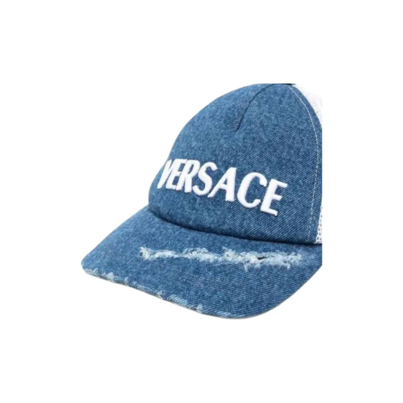 VERSACE Polyester Baseball Caps Kids' Blue-2