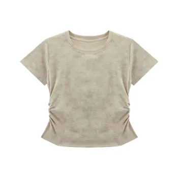 ST&SAT T Shirts Women's Tie Dye Khaki