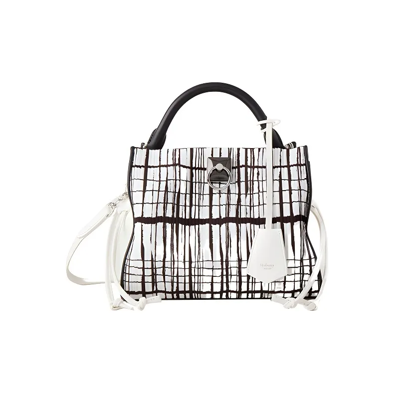 Mulberry Leather Shoulder Bag, Crossbody Bag, Handbag Trumpets Women's White-0