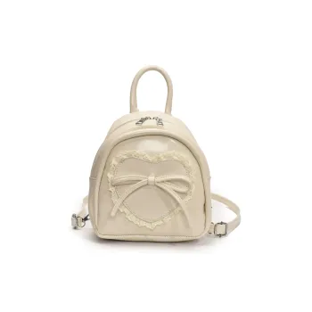 TOUTSEUL YOLO PU Backpack Women's White/Black/Yellow/Pink