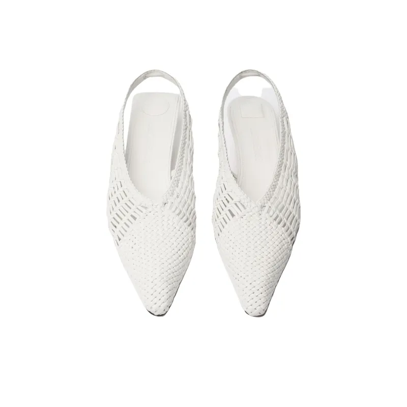 Jacquemus Cubisto Banane Slim Heel High Heels 3.5cm Women's White-3