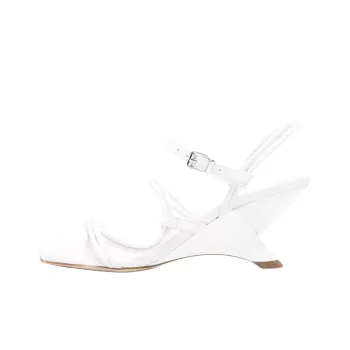 Vic Matie Logic One Strap Sandals 8cm Women's White