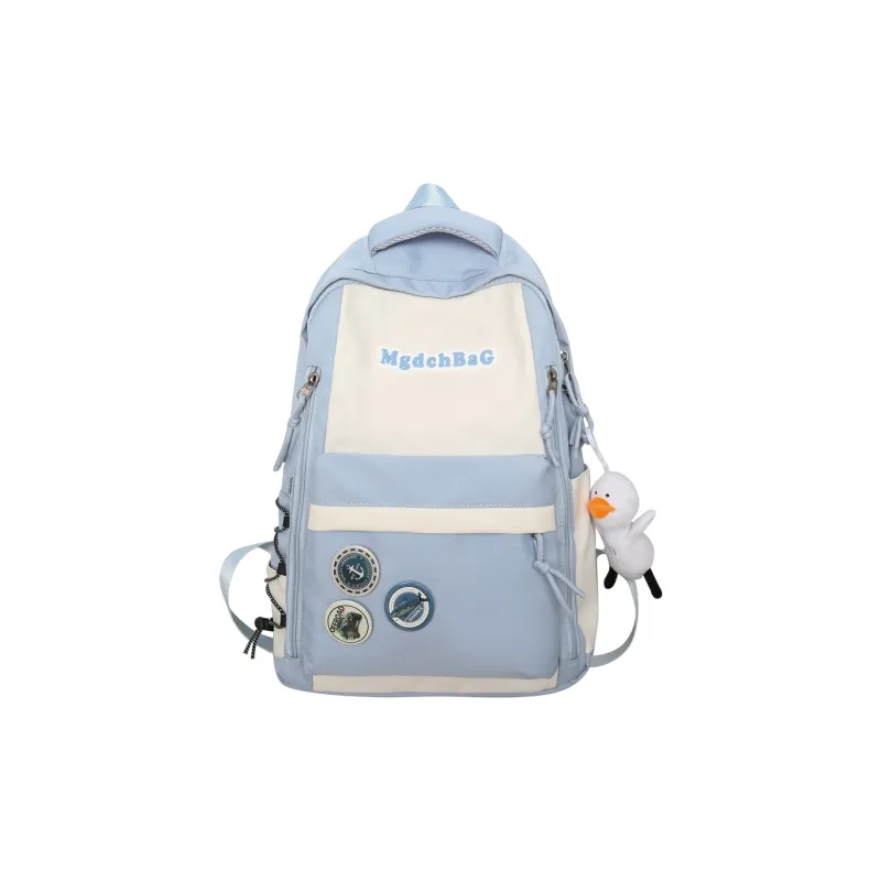 Kewuku Nylon Backpack Unisex Multicolor-15