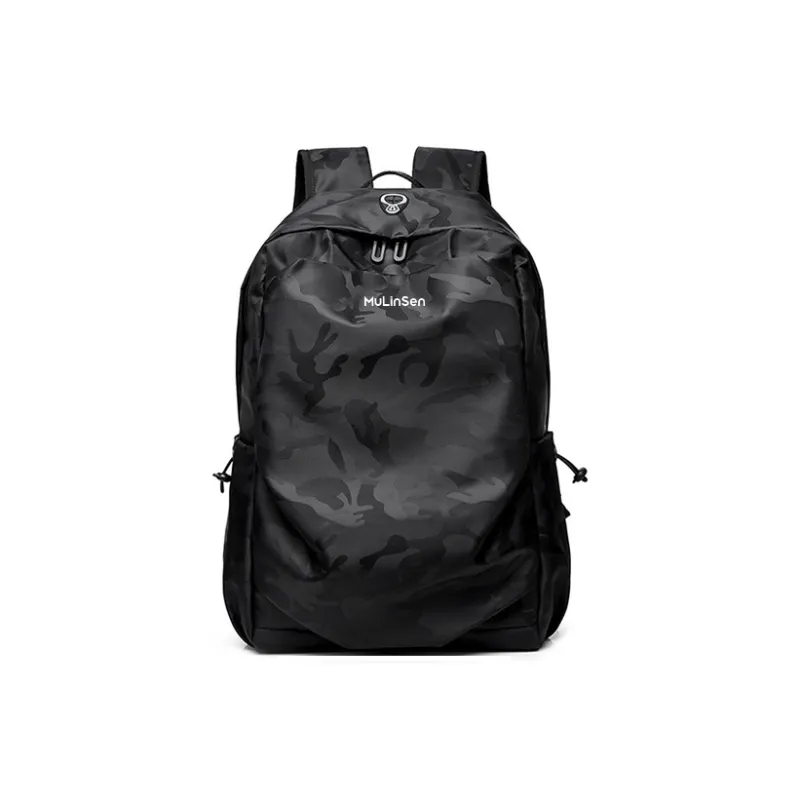 Mulinsen Oxford Backpack Laptop Bag Regular Unisex Black/Camouflage Black-2