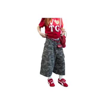 DAFK Denim Shorts Men Camouflage 