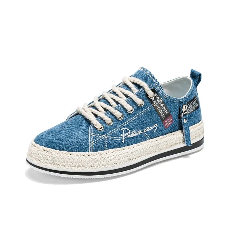 YIVELOVE Slip Resistant, Abrasion Resistant, Breathable Low Top Canvas Shoes Men's-15