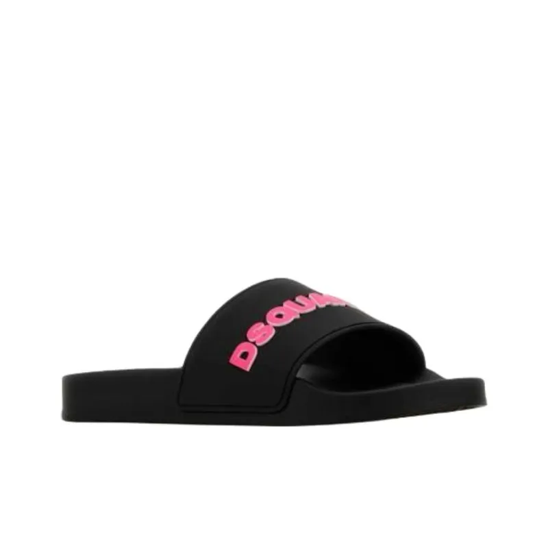 DSQUARED 2 Slide Slippers Women's Black-2