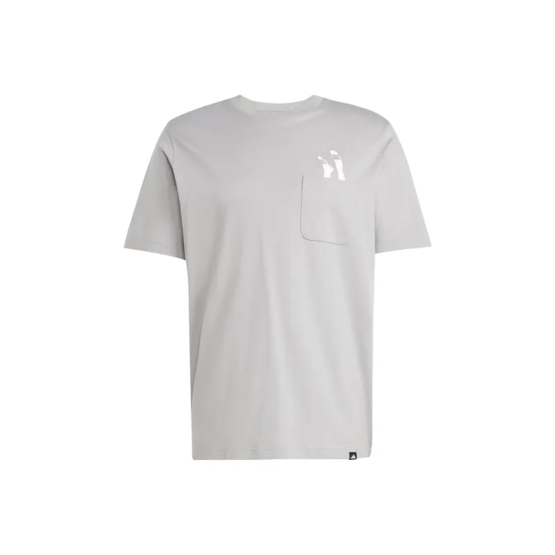 Adidas Lounge Slides Graphic Pocket T Shirt-0