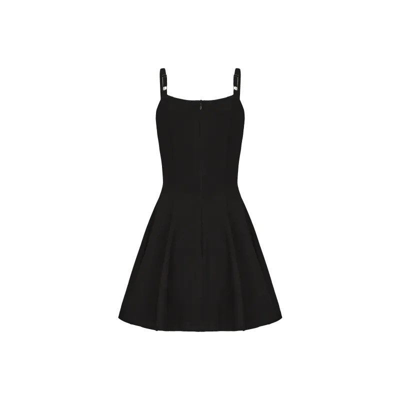 CHIWAWAMEME Slip Dresses Women's Doll & Black & White-1
