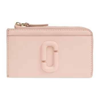 MARC JACOBS Leather Card Holder Women's Pink
