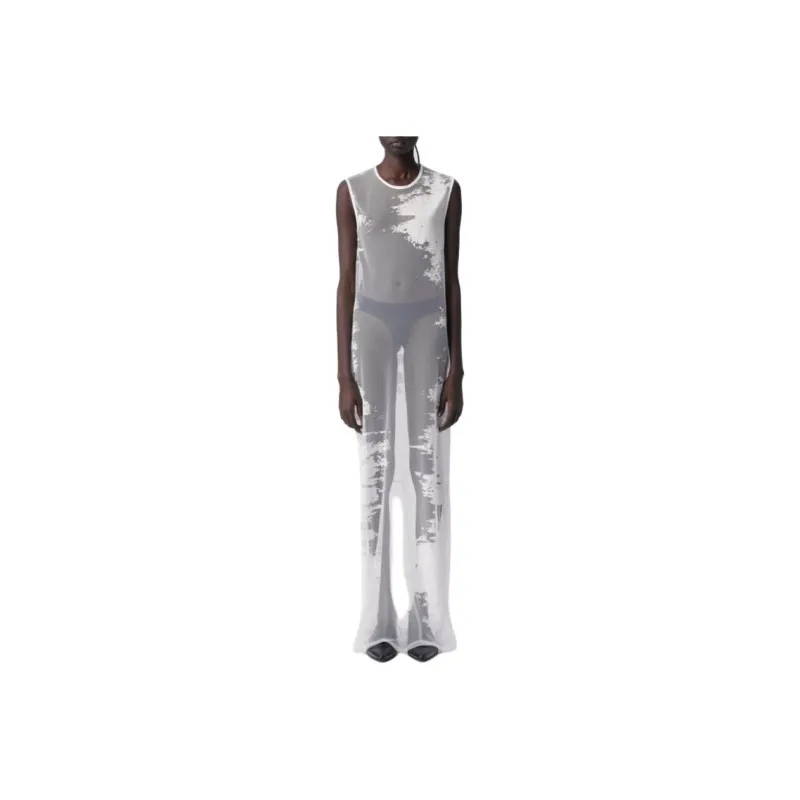 Ann Demeulemeester Sleeveless Dress Women's White-0
