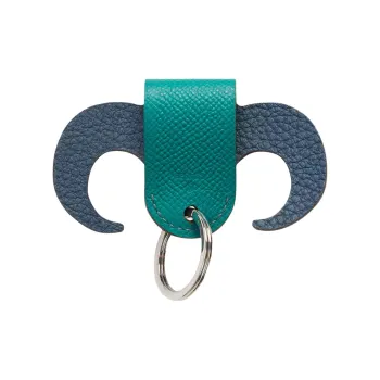 HERMES Cow Leather Bag Charm Bag Accessory Unisex Multicolor