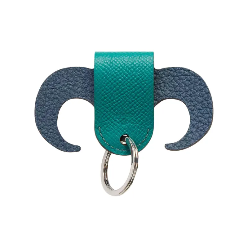 HERMES Cow Leather Bag Charm Bag Accessory Unisex Multicolor-0