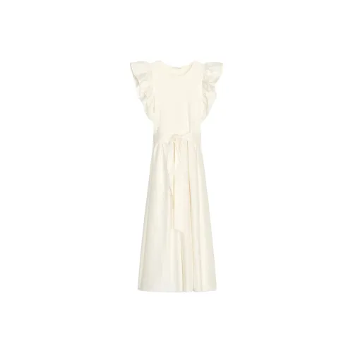 ZARA Sleeveless Dresses Women's White