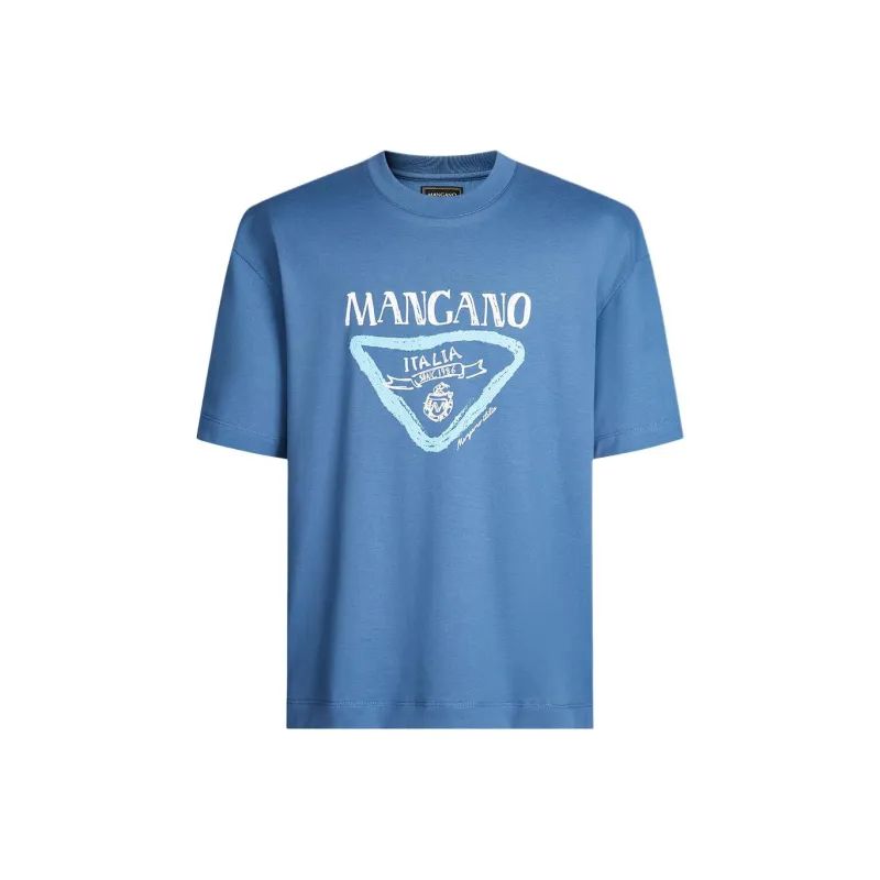 MANGANO T Shirts Men Gray Blue-0