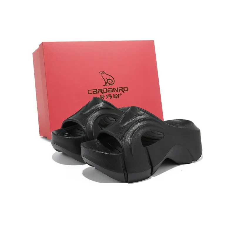 CARDANRO EVA Slip Resistant Odor Resistant Abrasion Resistant Quick Dry Slide Slippers Women's-8