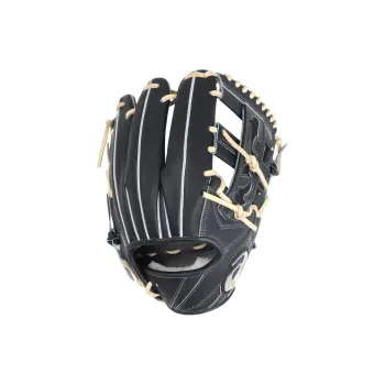 Asics Baseball Gloves Catcher's Glove Top Grain Cow Leather Unisex Black/Camel