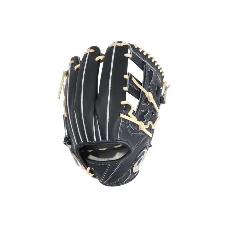 Asics Baseball Gloves Catcher's Glove Top Grain Cow Leather Unisex Black/Camel-0