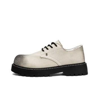 NANJIREN Men's Casual Shoes Men Low Top White Gray/Black