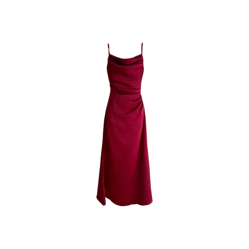 DOSOHEB Slip Dresses Women's-6