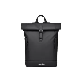 Mulinsen PU Backpack Handbag Regular Unisex Classic Black / Fashion Gray / Rhombic Black / Rhombic Color