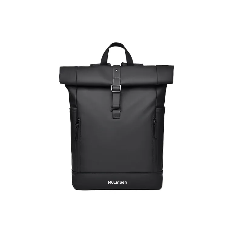 Mulinsen PU Backpack Handbag Regular Unisex Classic Black / Fashion Gray / Rhombic Black / Rhombic Color-0