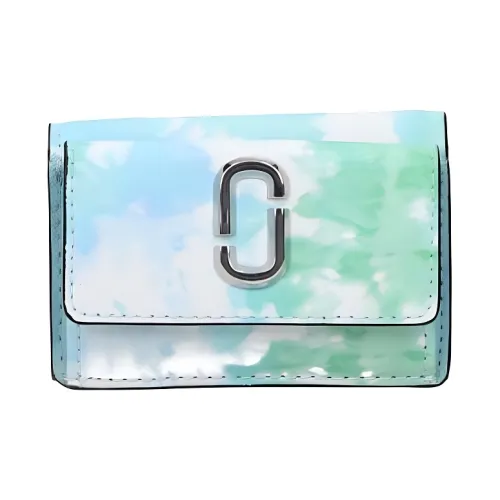 MARC JACOBS Snapshot Leather Wallet Women's Blue
