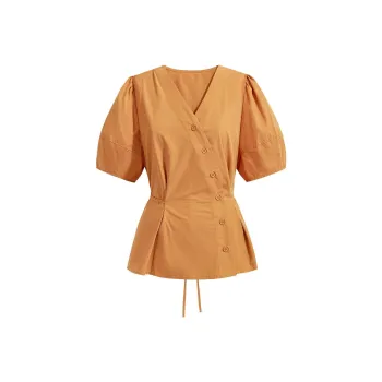 ABCMININ Shirts Women's Yellow