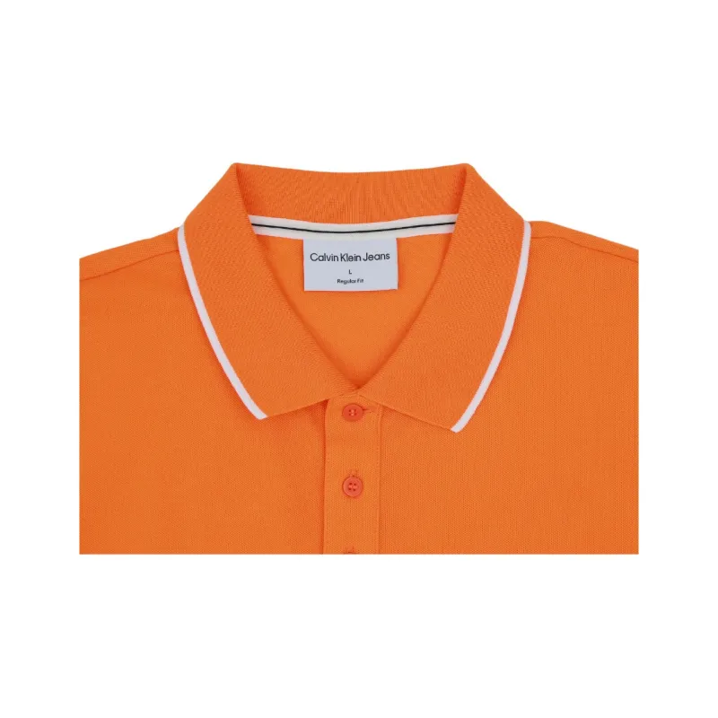 CALVIN KLEIN Polo Shirt Men's Orange-2