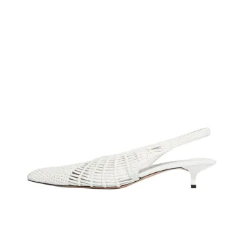 Jacquemus Cubisto Banane Slim Heel High Heels 3.5cm Women's White
