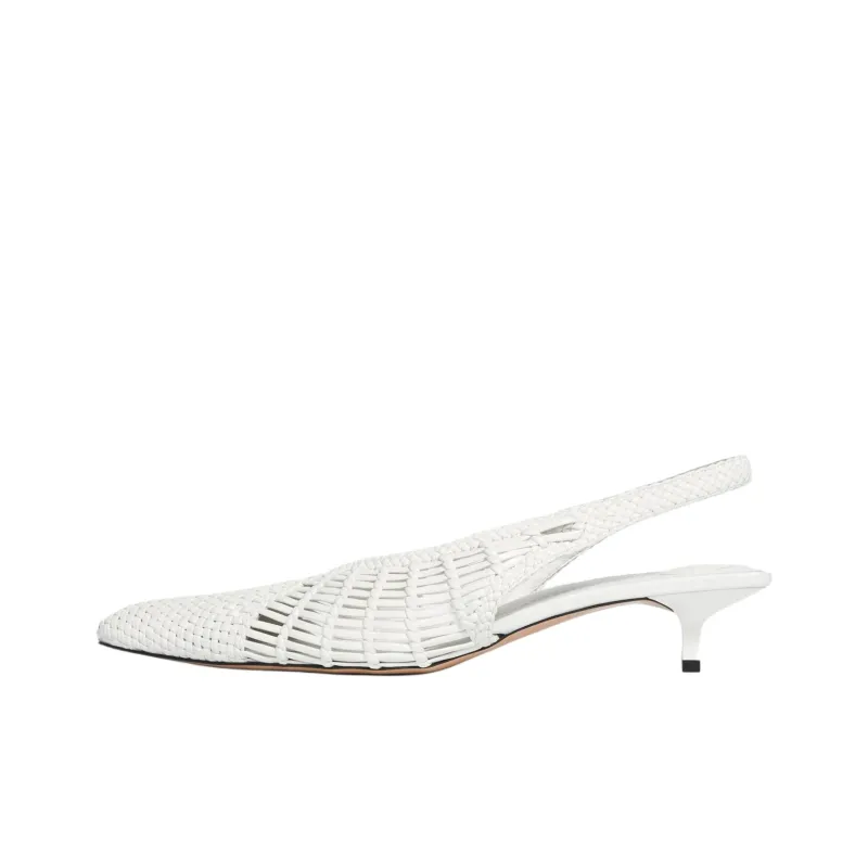 Jacquemus Cubisto Banane Slim Heel High Heels 3.5cm Women's White-0