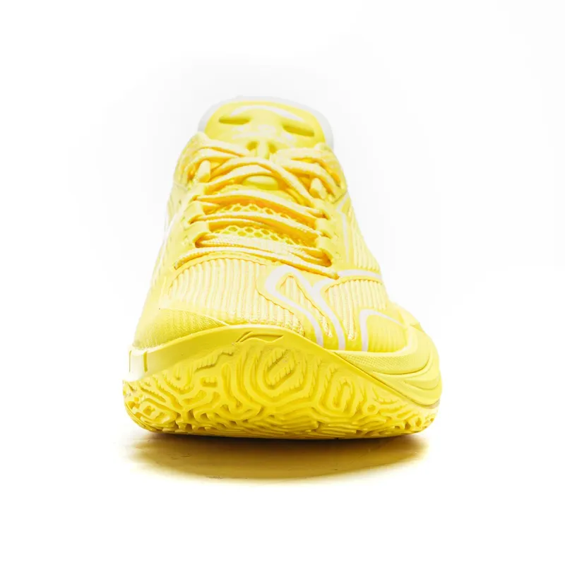 LiNing Cushioning, Slip Resistant, Abrasion Resistant, Rebound Grip Low Top Basketball Shoes Men's Lustrous Yellow-4