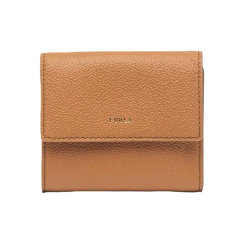 Furla Leather Wallet Trumpets Women's Brown-0