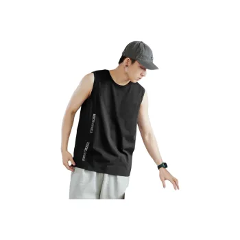 Tonlion Tank Tops Men Black