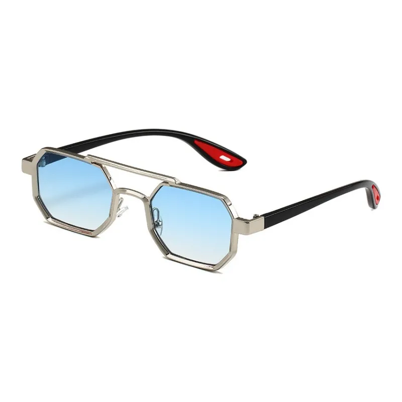 YALMY Metal Irregular Shape Sunglasses Men's-6