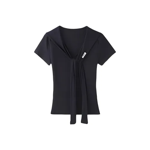 GOSO T Shirts Women's Navy Blue