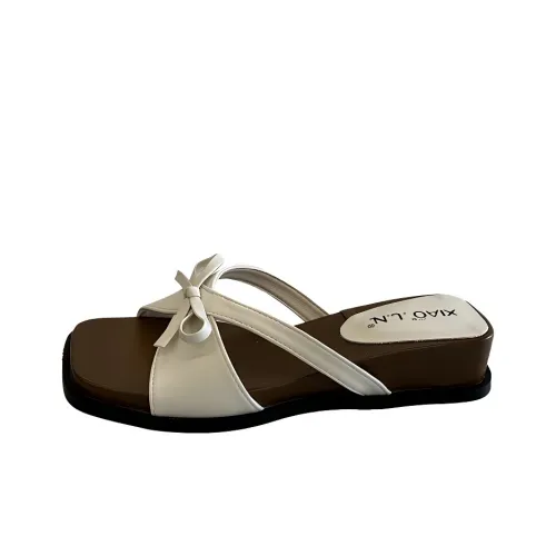 LXVB Slide Slippers Women's Beige/Silver