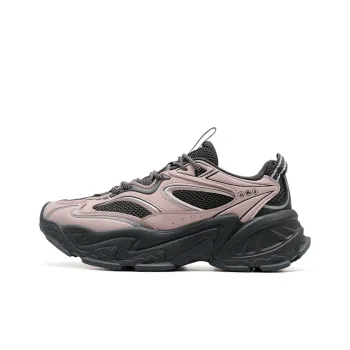 XTEP Abrasion Resistant Shock Absorbers Low Top Casual Shoes Women's Pink Black