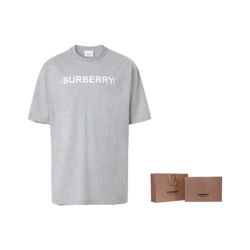 Burberry T Shirts Men Gray-5