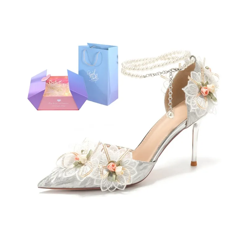MABEL&CO Floral Splendor Slim Heel High Heels Women's-10