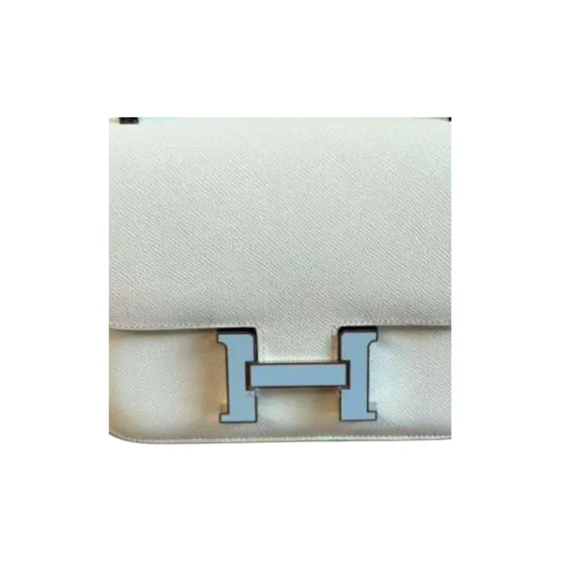 HERMES Constance Enamel Buckle Crossbody Bag, Shoulder Bag Women's Bubble Green-2