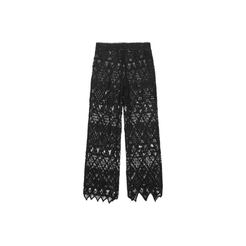 ZARA Casual Pants Women's Black-1