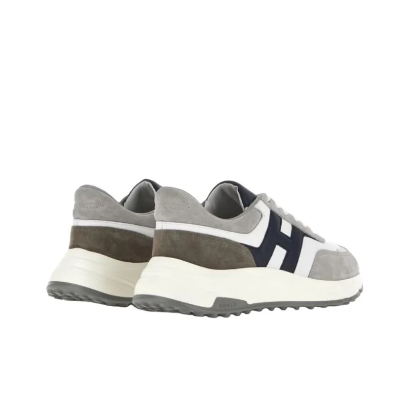 HOGAN H Patch H563 Low Top Casual Shoes Men's Gray Black-2