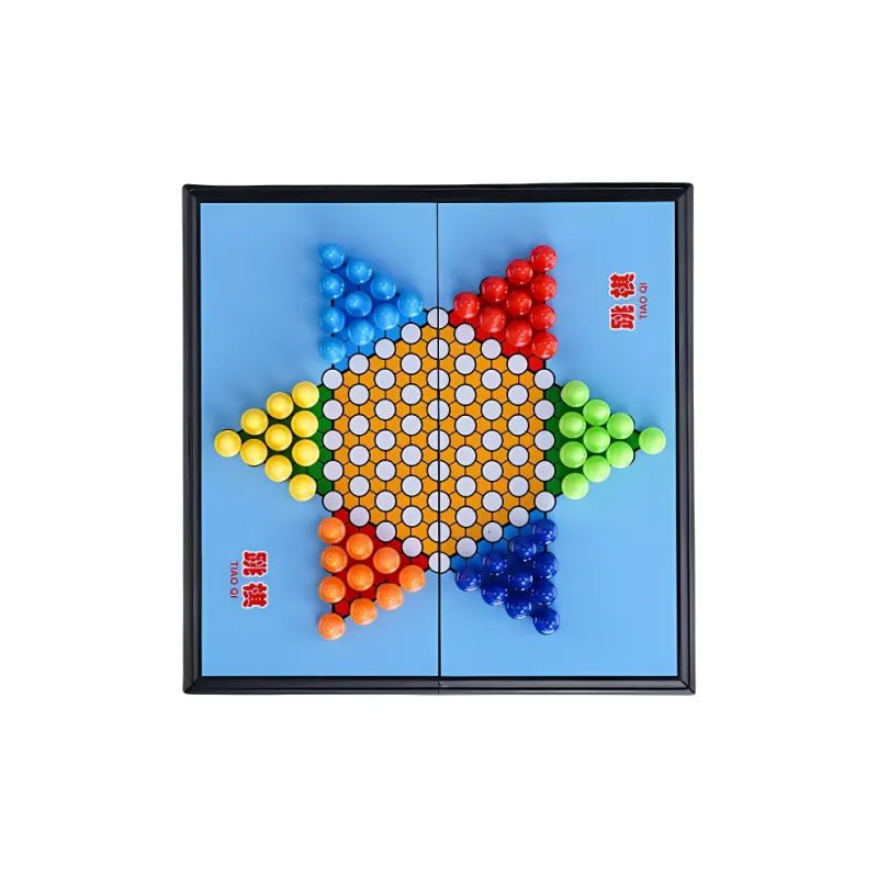 Lezhi By Me Magnetic Tubas Portable Foldable Chinese Checkers Five In A Row Chinese Chess Board Games-5