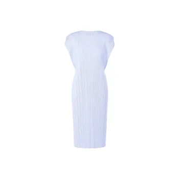 PLEATS PLEASE ISSEY MIYAKE Sleeveless Dresses Women's Light Blue