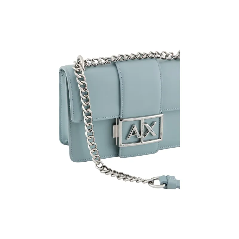ARMANI EXCHANGEAE Polyester Shoulder Bag Women's Light Blue-3
